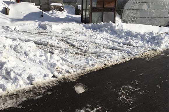 駐車場の除雪